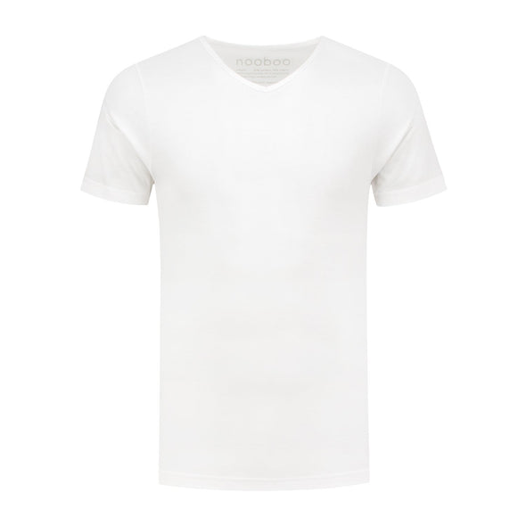 nooboo luxe bamboo v-neck t-shirt 6oz